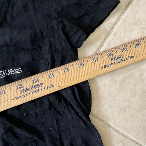 Guess Burnout fitted women's XL Top Rhinestones Y2K Punk Rock - Picture 10 of 10